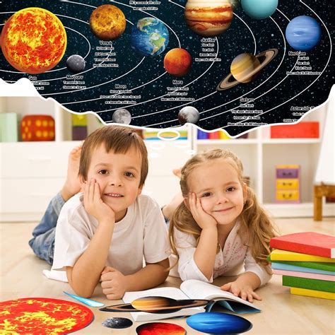 70 Pcs Solar System for Kids Planet Magnetic for Fridge Planets ...