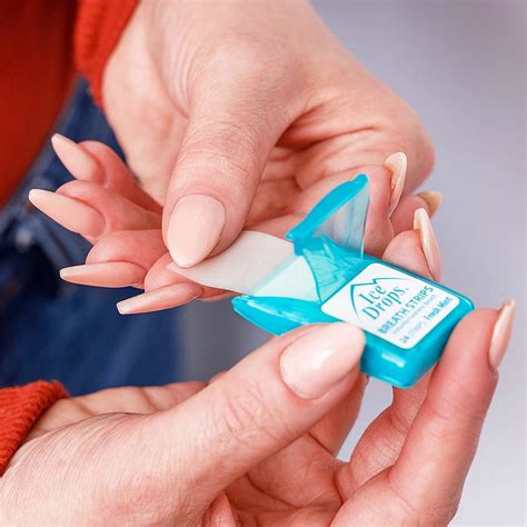 24 Packs Ice Drops Breath Strips - Sugar-Free Fresh Mint Flavor (576 ...