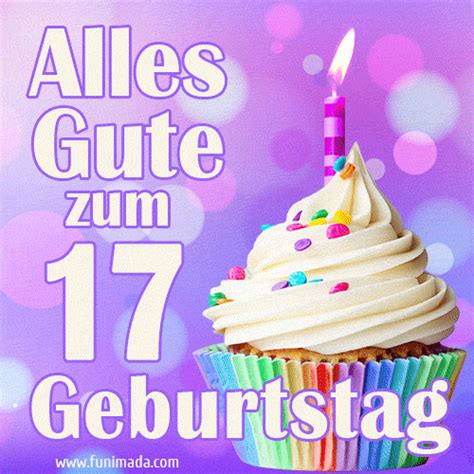 Alles Gute zum 17. Geburtstag GIF. - Herunterladen auf Funimada.com.