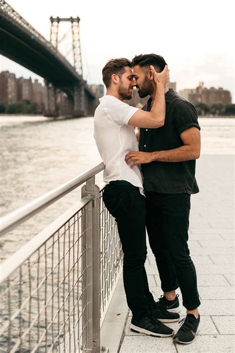 NYC Wedding Photogragher Domino Park Lgbt Couples, Cute Gay Couples