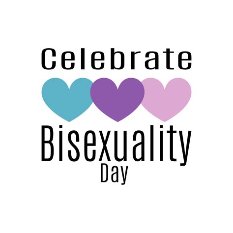 Celebrate Bisexuality Day, idea for poster, banner or holiday card