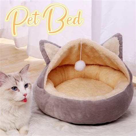 pet bed comfy soft cat bed tempat tidur kucing cute mat katir kucing