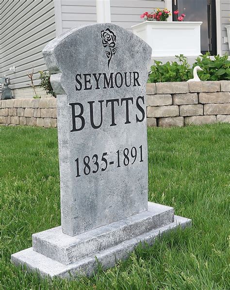 SEYMOUR BUTTS Silly Clever Halloween Tombstone Yard Prop - Etsy Canada