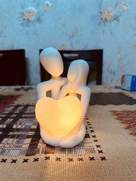 Бесплатный STL файл Лампа-сердце для влюбленной пары 👫・3D-печатная ...