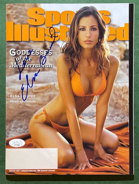 2001 SPORTS ILLUSTRATED SWIMSUIT ISSUE ELSA BENITEZ JSA CERTIFIED