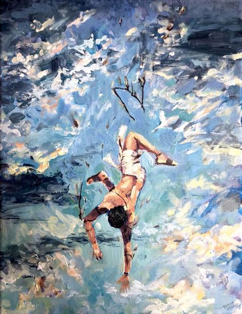 Fall of Icarus Mini Art Print by janmen - Without Stand - 3" x 4 ...