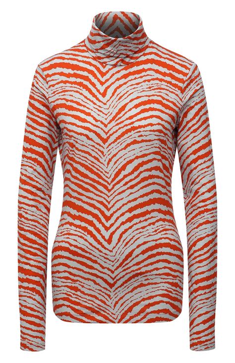 Женская оранжевая хлопковая водолазка PROENZA SCHOULER WHITE LABEL ...