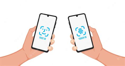 Premium Vector | Face id touch id flat icon design vector illustration
