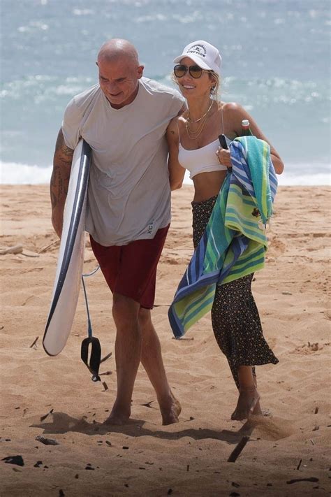 TISH CYRUS and Dominic Purcell on Their Honeymoon in Hawaii 09/04/2023