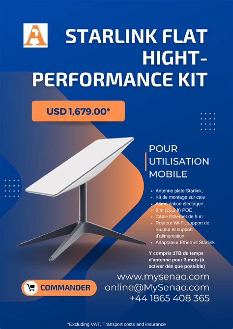 Découvrez le StarLink Flat Hight-Performance Kit – for Mobile, le kit