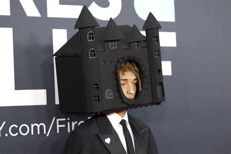 Jaden Smith Wears a Castle on His Head as He Walks the 2025 Grammys Red