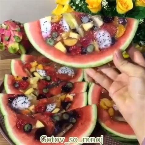 ФРУКТОВОЕ-ЯГОДНЫЙ АРБУЗ .😍😍😍 . .Подписывайся, чтобы не пропустить ...