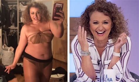 Nadia Sawalha, 58, has fans in stitches as she strips off for new Kim