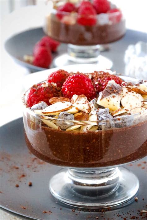 Chocolate Chia Seed Pudding - Savory Thoughts