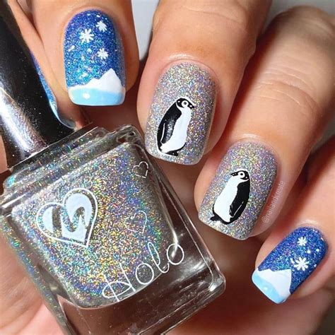 Penguin Nail Art Designs for This Winter - K4 Fashion