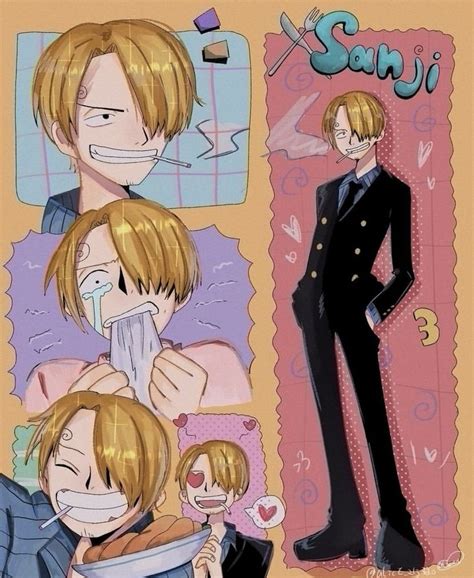 Sanji💛 | Каваи, Аниме, Фан арт