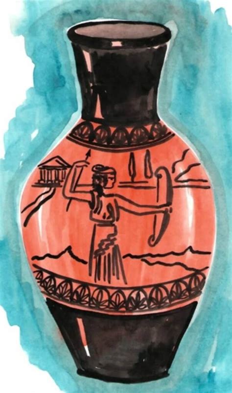 Рисунки древнегреческой вазы