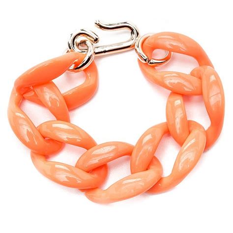 Браслет крупная цепь из пластика Coral