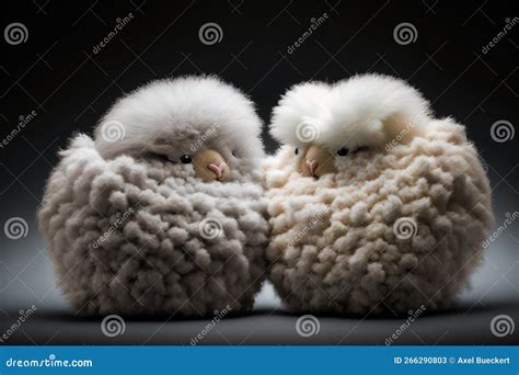 Bucetas Velhas E Peludas - Duas Ovelhas Bonitinhas E Peludas Fantasmas. Ai Generativo. Imagem de ...