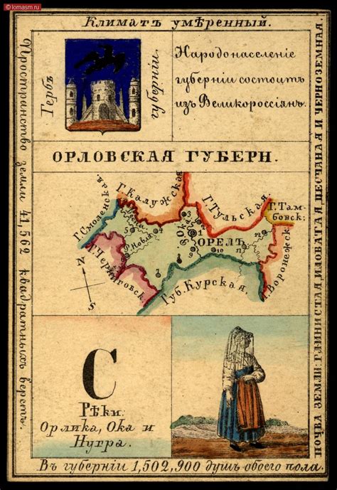 Губернии Российской Империи открытки 1856 крупным_планом страница (10-9)