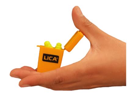 Tapón auditivo de cuatro aletas reusable con estuche | LICA