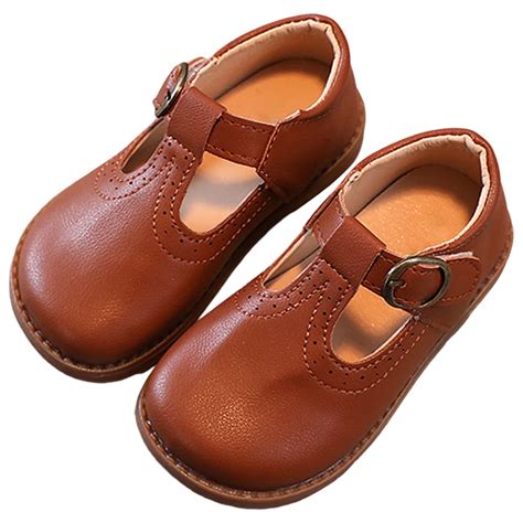 Brown Wedding Guest Dress Little Girls Mary Jane Gracy Ballet Toddler