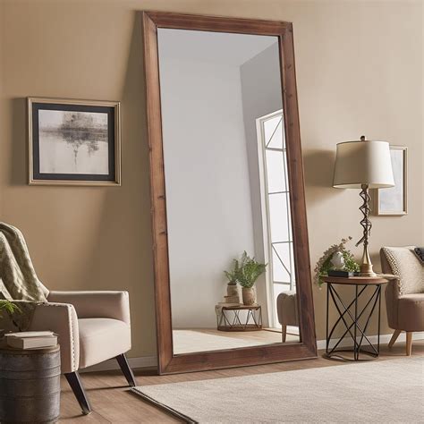 Amazon.com: Rustic Farmhouse Full Length Mirror with Stand 71"X32