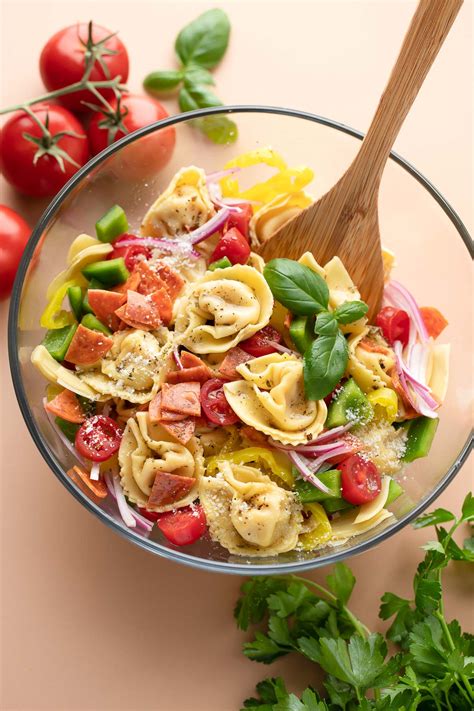 Italian Tortellini Pasta Salad - Peas and Crayons