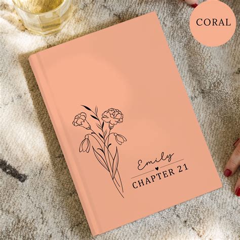 Personalized 21st Birthday Journal, Chapter 21 Hardback Keepsake Gift