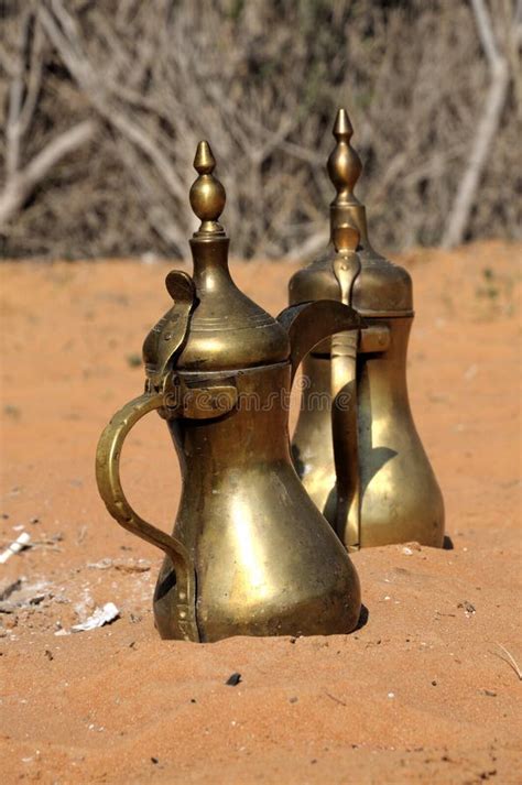 Arabic coffee pot stock image. Image of copper, metal - 1276913