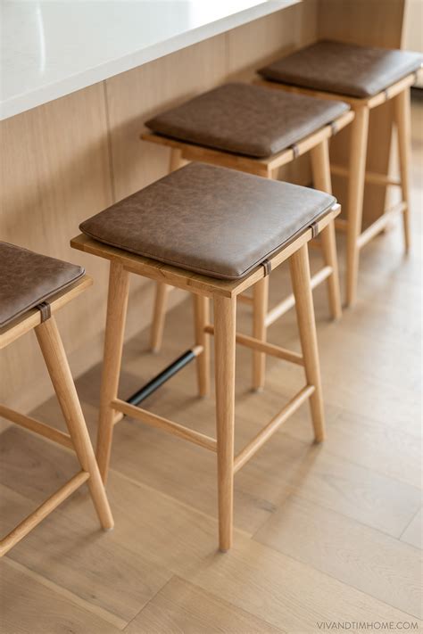 19 Best Leather Bar Stools For a Timeless Kitchen - VIV & TIM
