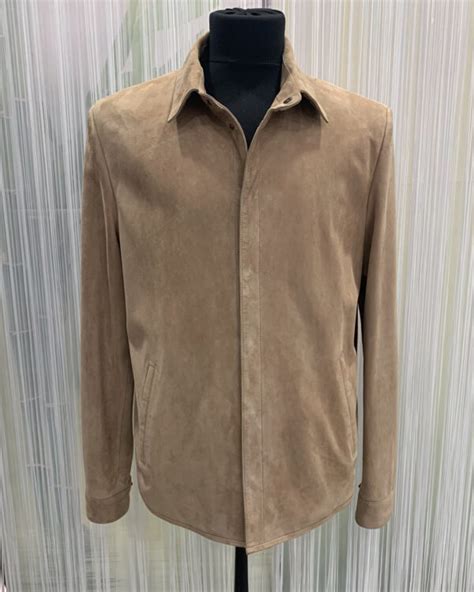 Loro Piana Replica Beige Suede Shirt - Leather Guys