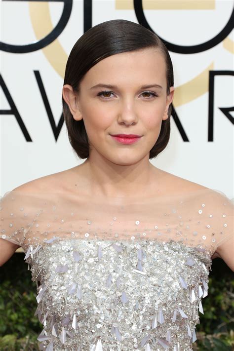 Millie Bobby Brown – Golden Globe Awards in Beverly Hills 01/08/ 2017