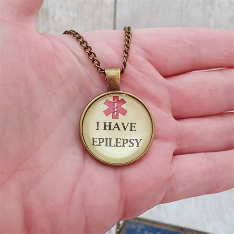 Epilepsy Necklace Medical Alert Necklace Epilepsy Jewelry | Etsy