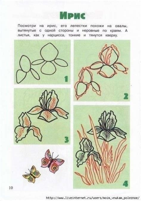 Учим детей рисовать цветы | Рисунки цветов, Рисовать, Рисунки цветными ...