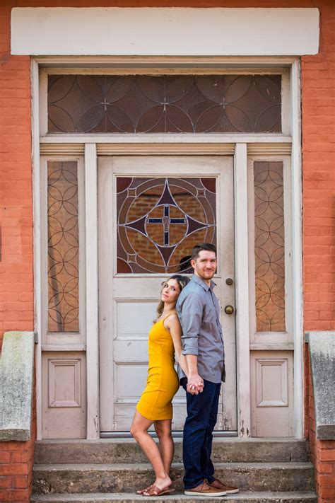 Downtown Westerville Ohio Engagement Session — City And Country