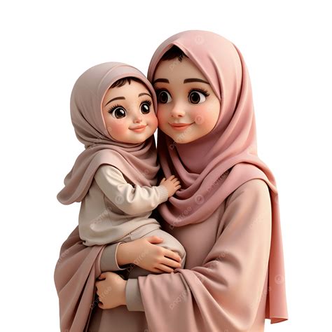 Madre E Hijo En Hijab PNG, Dibujos, Vectores Para Descarga Gratuita