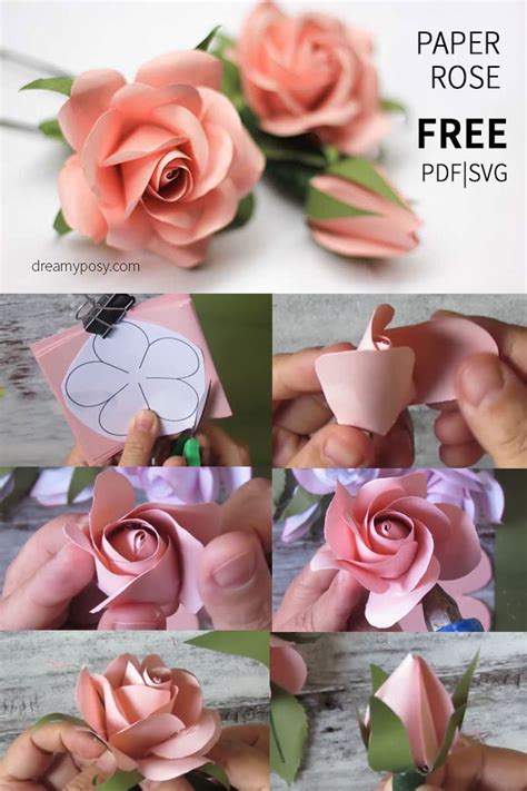 How To Make Paper Roses With Construction Paper Step By Step