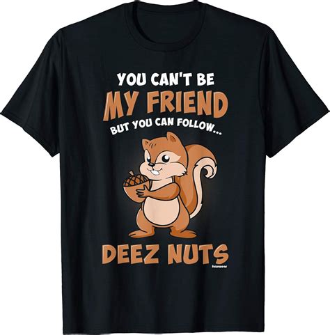 womens deez nuts  shirt medium black amazoncouk