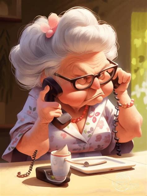 Pin on Cartoons | Old lady cartoon, Old women, Cartoon character pictures