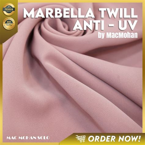 jual premium fabric kain marbella twill stretch kain marbela twil