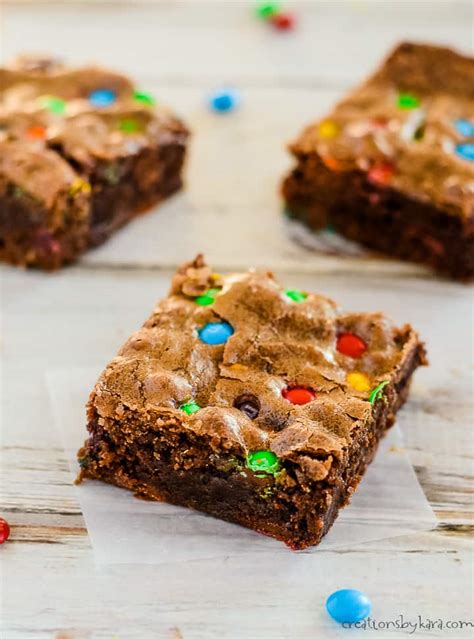 M&M Brownies - Creations by Kara