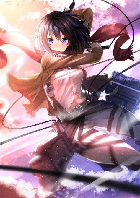 Mikasa Ackerman - Attack on Titan - Mobile Wallpaper by Swordsouls ...