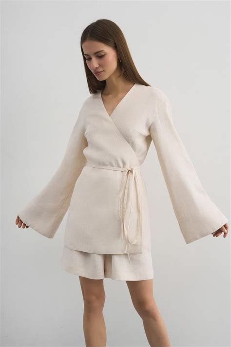 Кимоно из льна купить в интернет-магазин Pure Linen