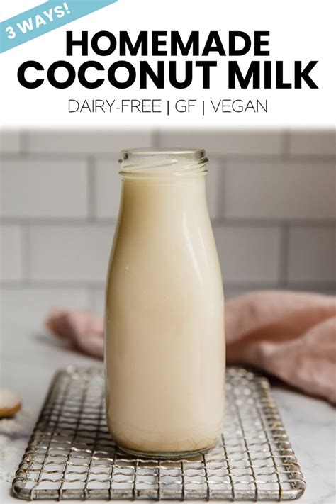 How to make Perfect Homemade Coconut Milk {3 Ways} - Unbound Wellness