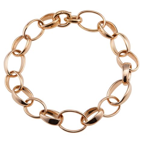 Pomellato Narciso Rock Crystal Gold Link Bracelet at 1stDibs