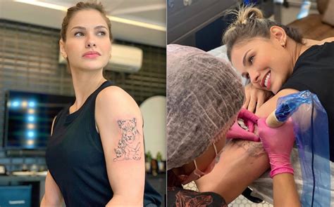 Andressa Suita Tatuagem Mae E Filha Leoa - Andressa Suita mostra tatuagem em homenagem aos filhos: "Mãe leoa" RedeTV!