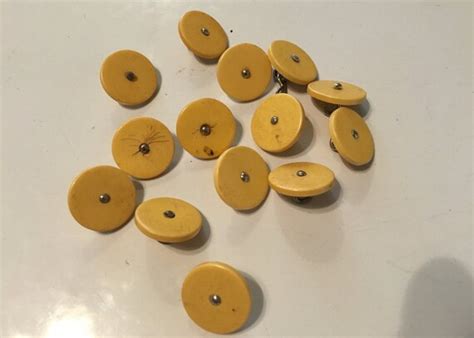 Vintage Yellow Buttons Lot of 15 Vintage Antique Plastic | Etsy