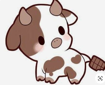Adorable Cow Drawing