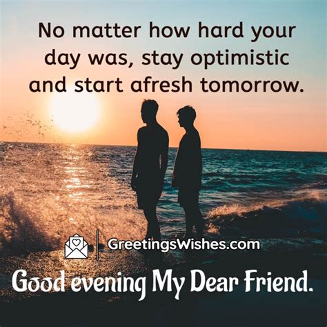 Good Evening Messages For Friends - Greetings Wishes